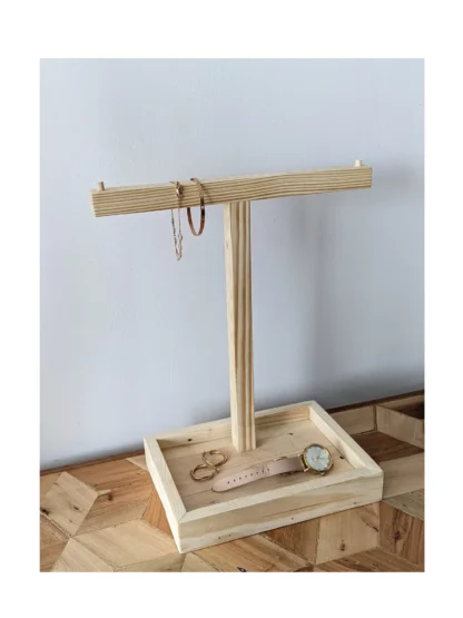 Reclaimed wooden jewellery stand -