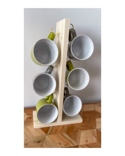 Minimalist simple mug tree by crowfoot salvage