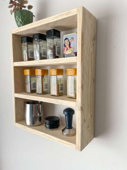 Reclaimed wooden spice rack - crowfoot salvage