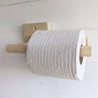 Reclaimed wooden Toilet roll holder