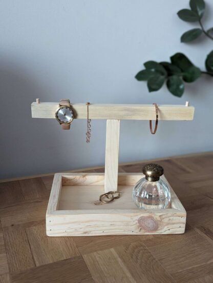 Reclaimed wooden jewellery stand -