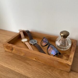 Rustic reclaimed slimline vanity tray - Crowfoot Salvage