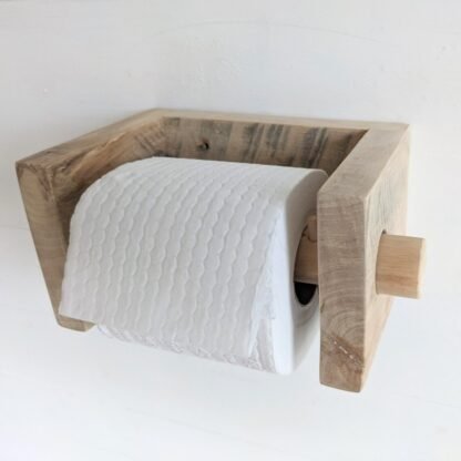 rustic Reclaimed wooden toilet roll holder