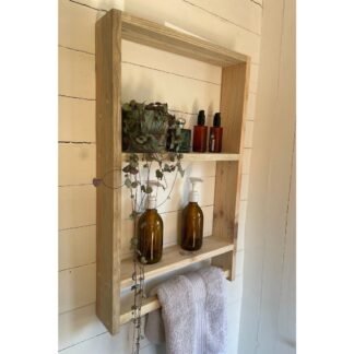 shelf unit with towel rail