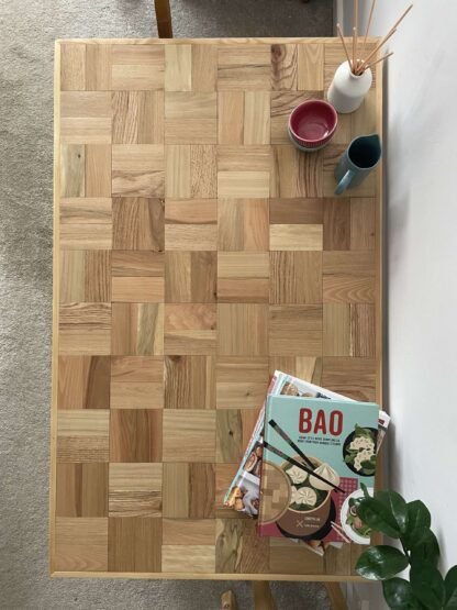 Reclaimed oak wooden coffee table