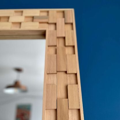 Reclaimed wooden Geometric Mirror