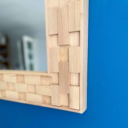 Reclaimed wooden Geometric Mirror