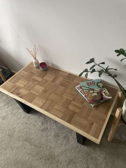 Reclaimed oak wooden coffee table