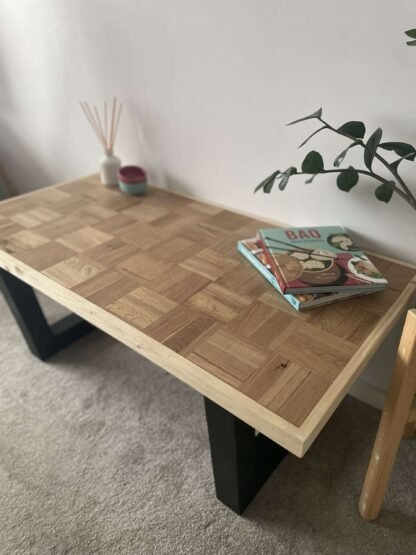 Reclaimed oak wooden coffee table