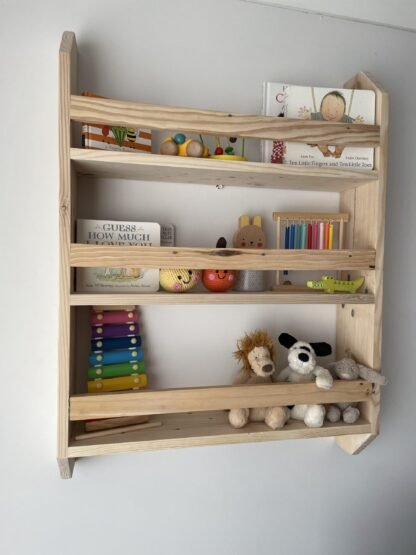 Shelf unit with rails