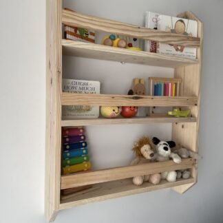 Shelf unit with rails