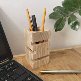 Rustic Pen Pot / Desk Tidy - Crowfoot Salvage