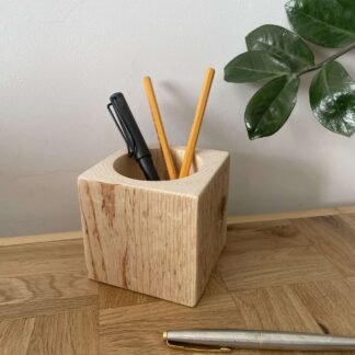 rustic desk organiser / pen pot - crowfoot salvage