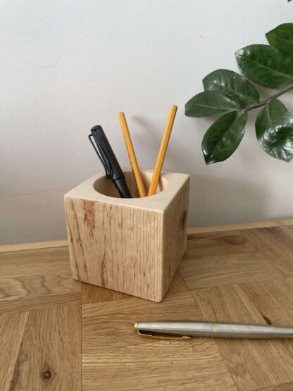 rustic desk organiser / pen pot - crowfoot salvage