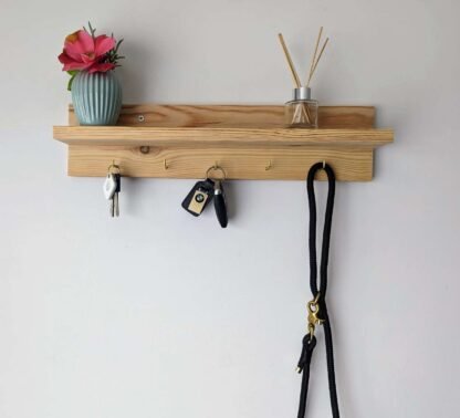 Simple Shelf With Storage Hooks