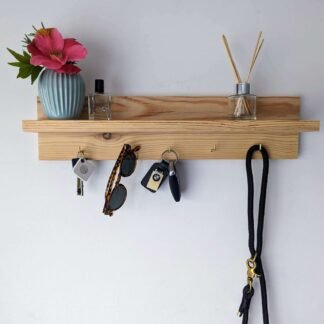 Simple Shelf With Storage Hooks