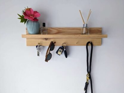 Simple Shelf With Storage Hooks