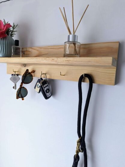 Simple Shelf With Storage Hooks