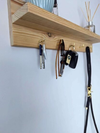 Simple Shelf With Storage Hooks