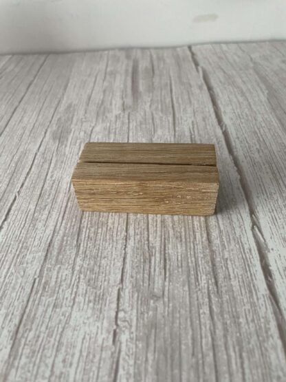 Oak price tag holder / table setting name