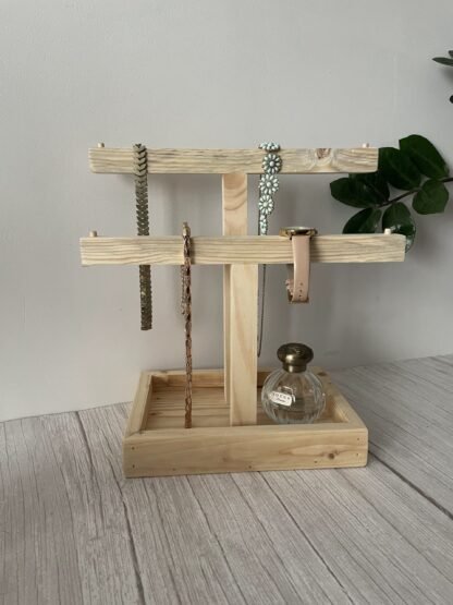 Reclaimed wooden Jewellery stand / necklace organiser