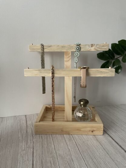 Reclaimed wooden Jewellery stand / necklace organiser