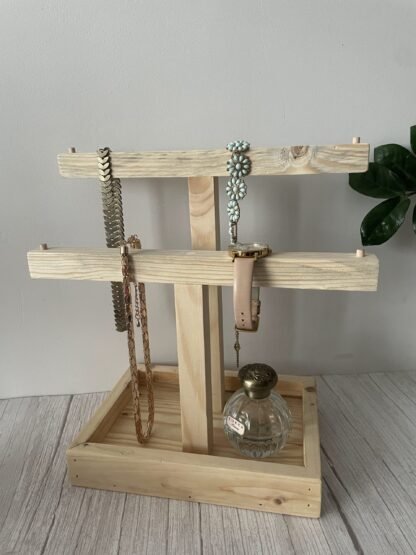 Reclaimed wooden Jewellery stand / necklace organiser