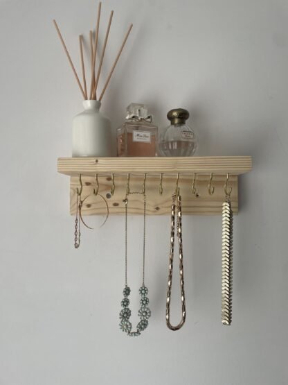 Reclaimed Wooden Jewellery Storage Shelf