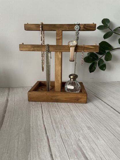 Reclaimed wooden Jewellery stand / necklace organiser