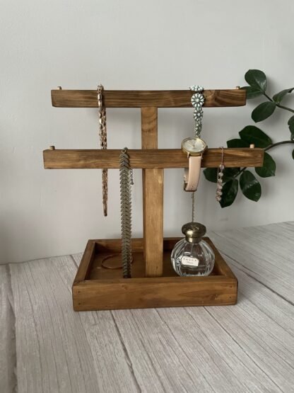 Reclaimed wooden Jewellery stand / necklace organiser