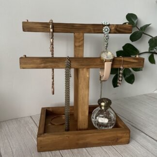 Reclaimed wooden Jewellery stand / necklace organiser