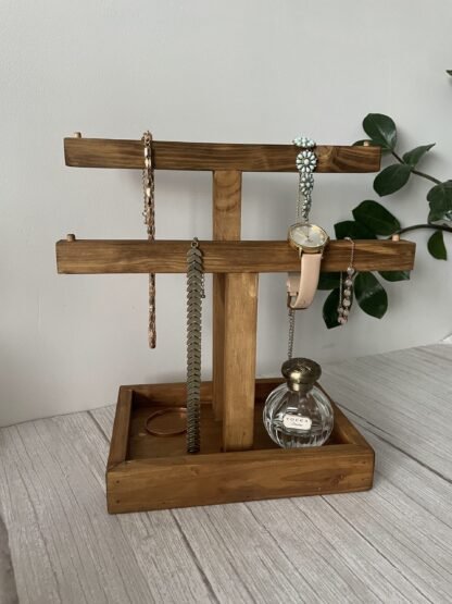 Reclaimed wooden Jewellery stand / necklace organiser