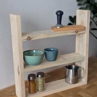 Slimline kitchen storage shelf