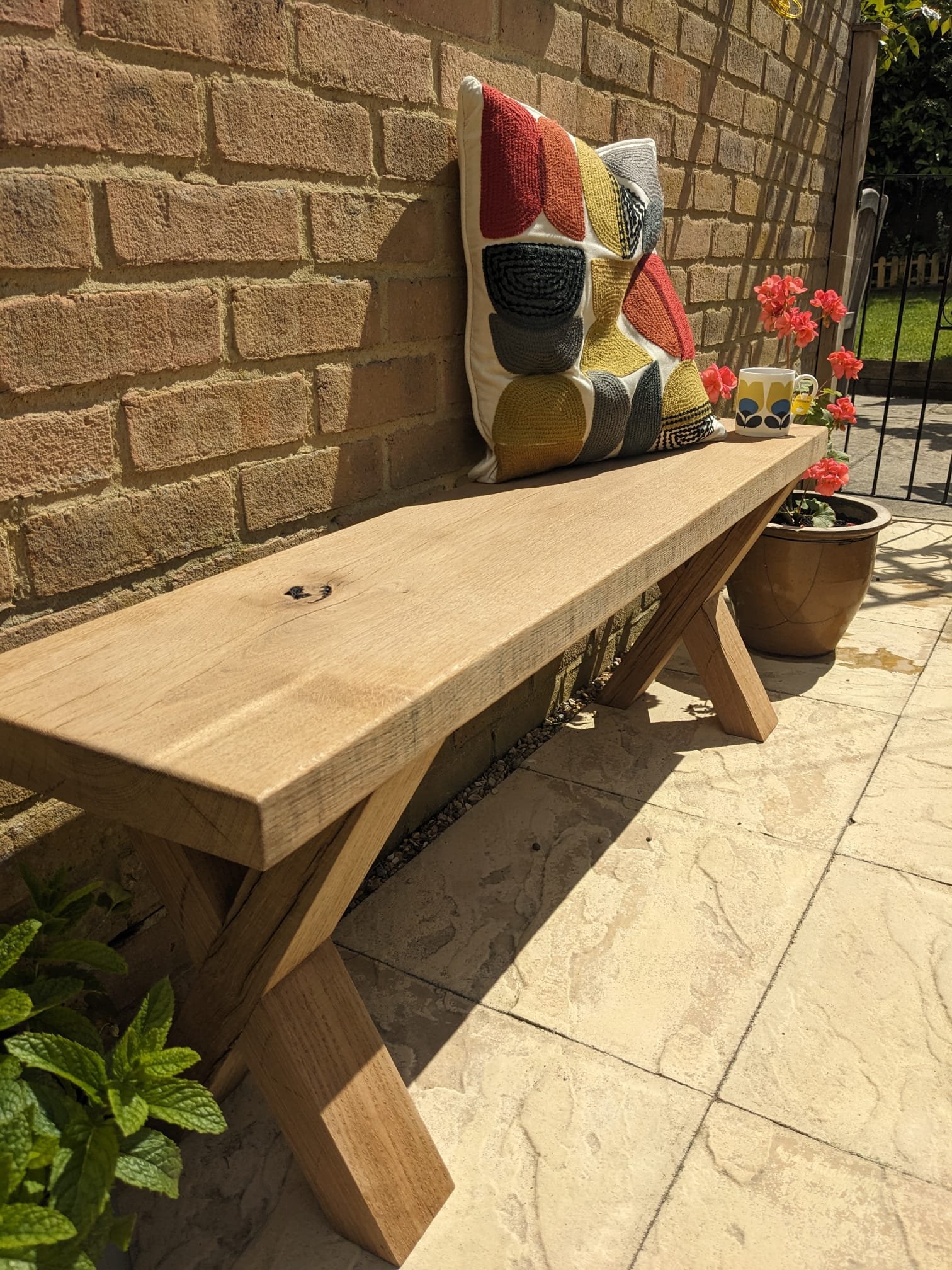 Bespoke Oak Garden Bench